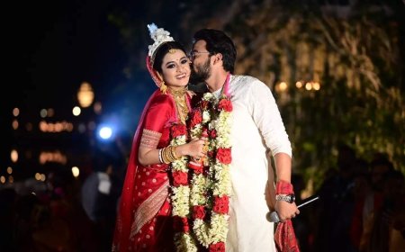 BENGALI ACTORS SAURAV DAS AND DARSHANA BANIK TIES THE KNOT ! 