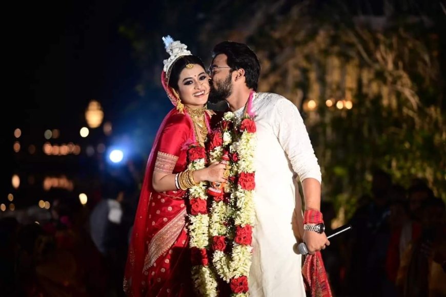 BENGALI ACTORS SAURAV DAS AND DARSHANA BANIK TIES THE KNOT ! 