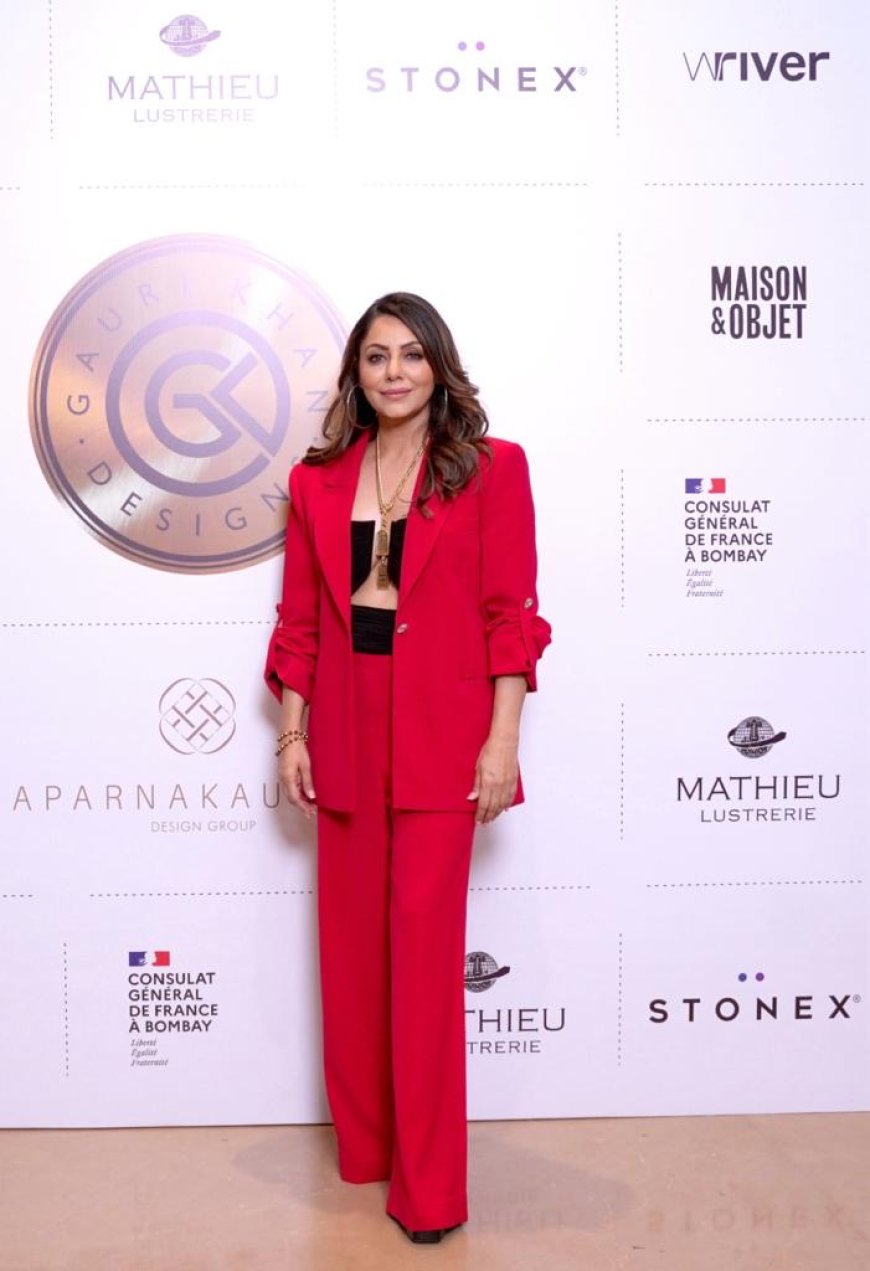 Gauri Khan collaborated with Maison&Objet the renowned bi-annual home fashion and décor show and Mathieu Lustrerie for a  majestic gala dinner at Gauri Khan Designs.