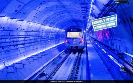 Prime Minister Narendra Modi inaugurates India's first underwater Metro Service in Kolkata