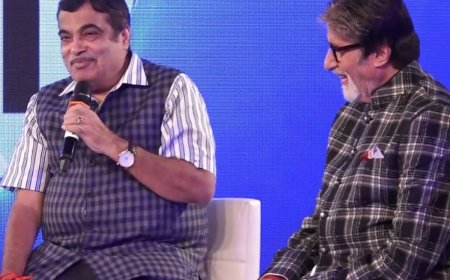 Nitin Gadkari affectionately refers to Amitabh Bachchan as his 'favorite hero,' expressing, "I once told him that I have watched Zanjeer thrice."