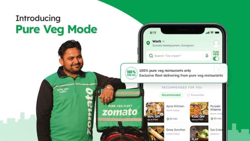 Good news for vegetarians, Zomato launches its Pure Veg Mode