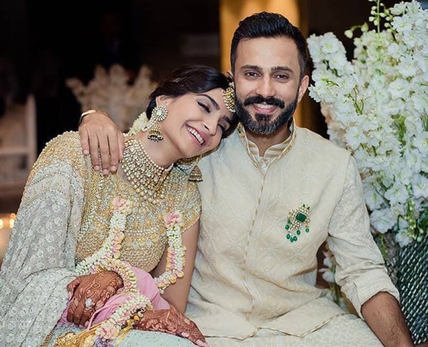 Sonam Kapoor shares heartfelt photos with husband Anand Ahuja on their 6th wedding anniversary, featuring a special appearance by son Vayu: ‘The love of my life’.