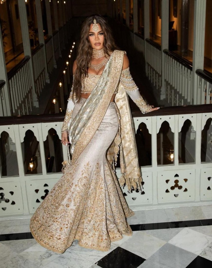 Kardashian sisters dolled up in sarees for the Ambani wedding