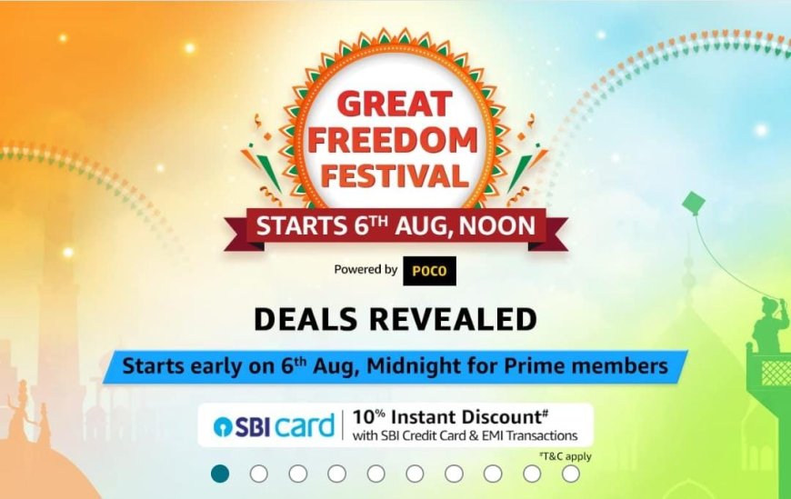 The Amazon Great Freedom Sale 2024 kicks off on August 6, with early access available for Prime members