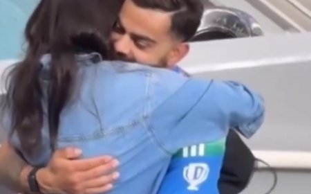 Virat Kohli Celebrates India’s Champions Trophy Triumph with Anushka Sharma’s Heartfelt Embrace
