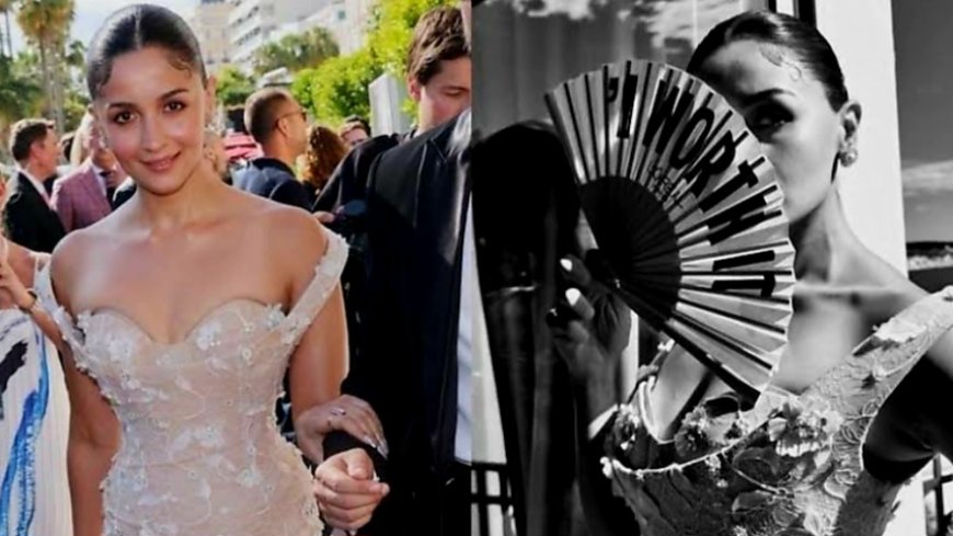 Alia Bhatt Makes Glamorous Cannes Debut in Vintage-Inspired Floral Gown